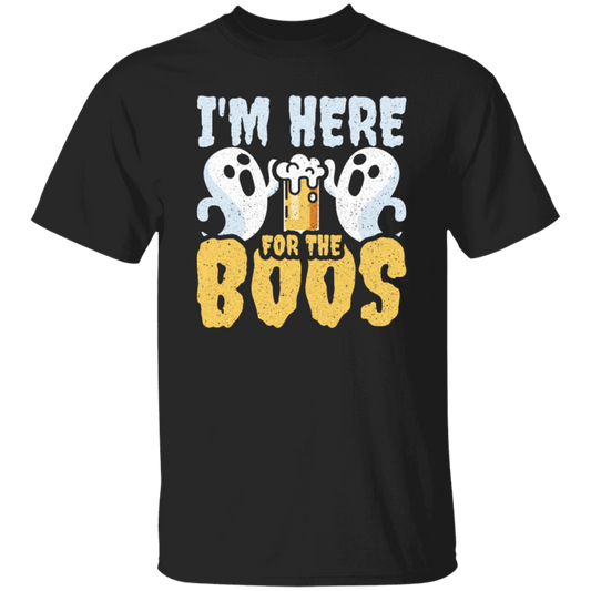 Funny Halloween, I'm Here For The Boos Beer Me Unisex T-Shirt