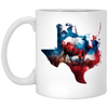 Love Texas, Cow In Texas, Best Of Texas, Best Cow Lover Gift, Texas Cow White Mug