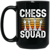 Squad In Sport, Chess Squad Gift, Intelligent Sport, Hobby Player Lover Match Gift Black Mug