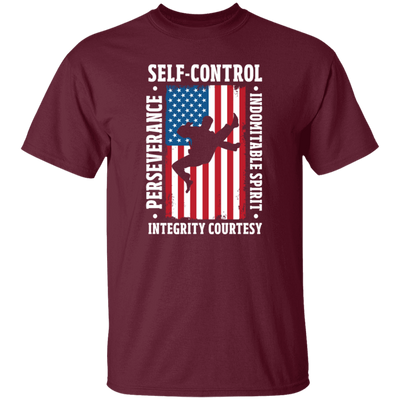 American Taekwondo, Self-Control, Perseverance, Integrity Courtesy, Indomitable Spirit Unisex T-Shirt