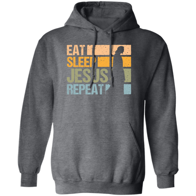 Love Jesus Eat Sleep Jesus Repeat God Faith Christian Retro Gift