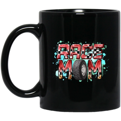 Love Race Mom, Best Gift For Race Mom, Racing Mom, Love Momma Gift Black Mug