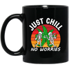 Skeleton Lover Just Chill No Worries Retro Gift Love Horror Gift