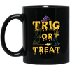 Funny Halloween Math Teacher Trig Or Treat Student Black Mug