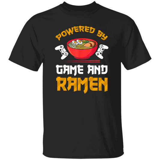 Power By Game And Ramen Anime, Retro Ramen gold