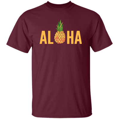 Aloha Pineapple Tropical Fruit Summer Vacation Hawaii Pineapple Lover Unisex T-Shirt