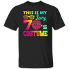 Seventies Dancing Retro Disco 1970s Costume Colorful Swag Unisex T-Shirt