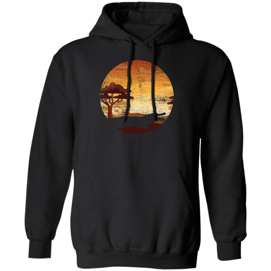 Crocodile Lover, Alligator And Crocodiles, Animal Green Gift Sunset Pullover Hoodie