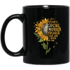 Sun Flowers, I Became A Social Worker Black Mug