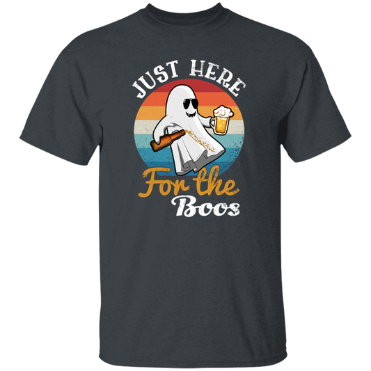 Just Here For The Boos, Halloween Ghost Unisex T-Shirt