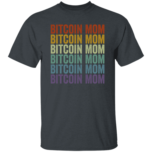 Retro Bitcoin Lover Gift, Bitcoin Vintage Mom Gift, Mommy Love Gift Unisex T-Shirt