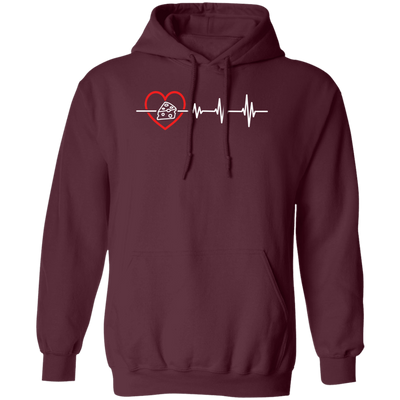 Cheese Lover, Best Food Is Cheese, Cheese Heartbeat, Love Cheese, Cheese And Heartbeat Pullover Hoodie