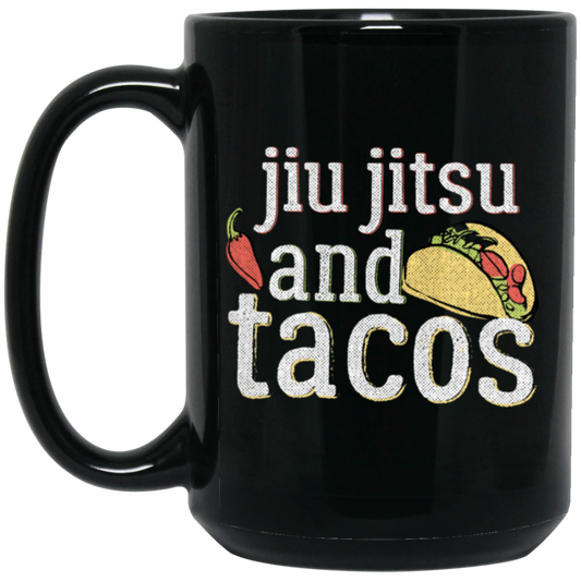 Tacos Jiu Jitsu For Bjj Funny Gift White Gift