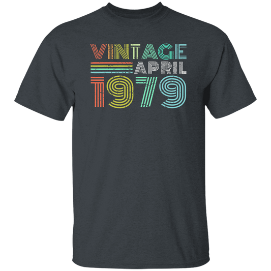 Birthday Gift Vintage April 1979 Forty Years Unisex T-Shirt