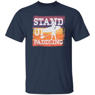 Birthday Gift Stand Up Paddling Surfboard Retro Unisex T-Shirt