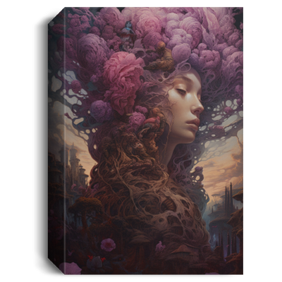 Flower Woman, A Land Of Flowers From The Wonderful Dream Canvas