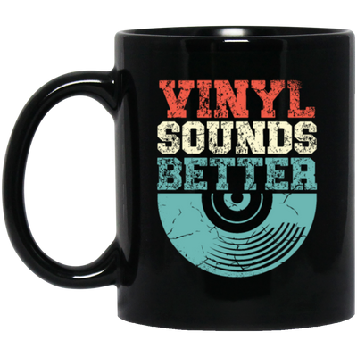 Love Vinyl, Vinyl Sounds Better, Audiophile Music, Vinyl Player, Love Vinyl Black Mug