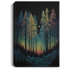 The Loneliness Forest, Northern Lights, Light Forest Canvas