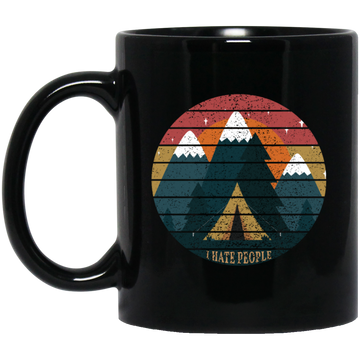 Retro I Hate People, I Love Camping , Camping Lover Gift