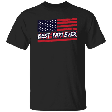 Best papi ever Vintage, American US Flag Grandpa