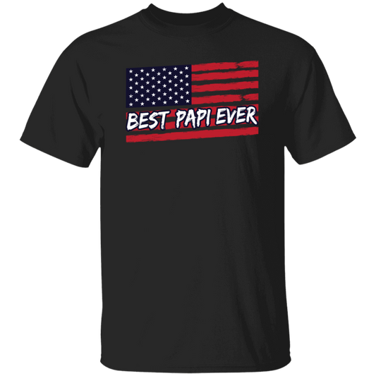 Best papi ever Vintage, American US Flag Grandpa