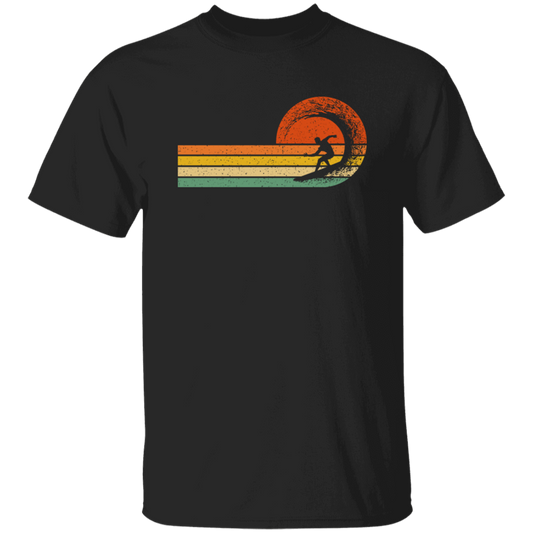 Retro Surfing Surf Beach Surfer Gift Vintage Wave Unisex T-Shirt