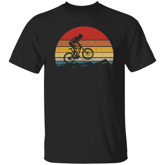 Vintage Biking, Cycling Biker Retro, Riding On Mountain Retro Unisex T-Shirt