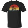 Vintage Biking, Cycling Biker Retro, Riding On Mountain Retro Unisex T-Shirt