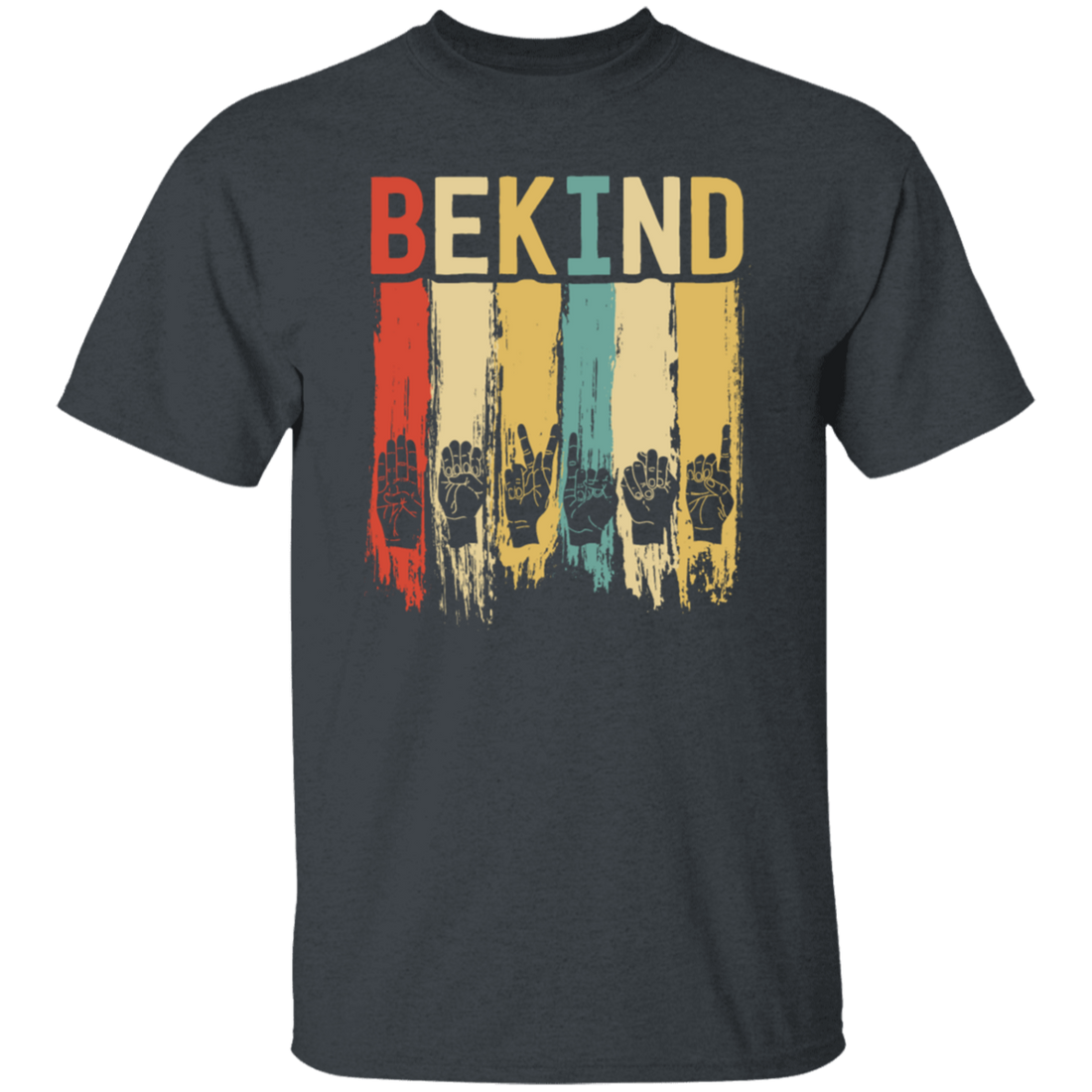 Retro Be Kind Sign Language, For Men Deaf