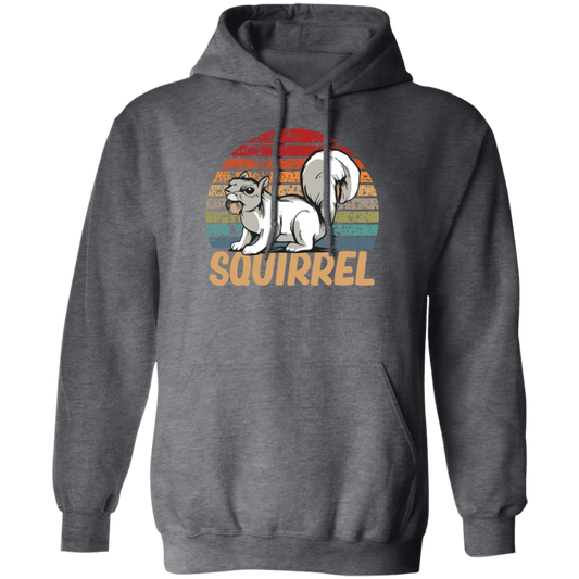 Vintage Squirrel Gift, Retro Squirrel, Best Of Squirrel Retro Style Pullover Hoodie