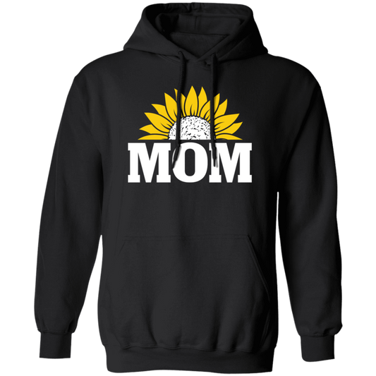 Mom Present, Sunflower Mom, Best Mother Ever, Half Sunflower, Sunflower Lover Pullover Hoodie