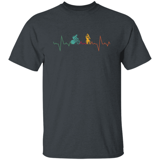 Cycling Heartbeat, Retro Heartbeat Cycling Lover