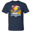 Colorado Gift, Oil Paint Art, Landscape Gift Colorado, Love Mountain And Moon Unisex T-Shirt