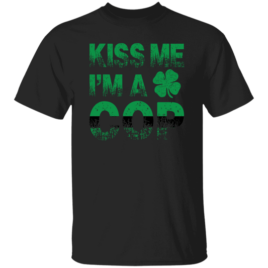 Funny Police American Flag Cop St Patricks Day