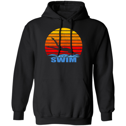 Vintage Swim, Best Swim Ever, Love Swimming, Life Is Swim, Swimmer Pullover Hoodie