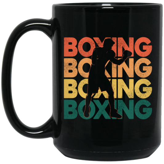 Love Boxing Retro Boxing Vintage Boxing Boxing Silhouette