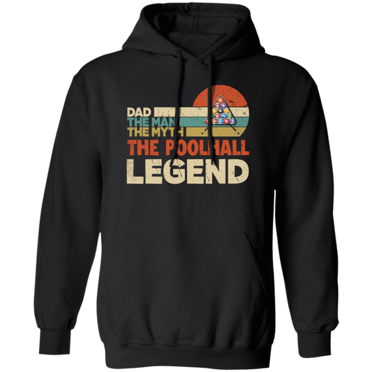 Dad The Man The Myth The Poolhall Legend, Retro Gift For Dad