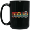 Disc Golf Gift, Retro Disc Golfing, Frisbeesport Gift, Retro Golf Lover Gift Black Mug