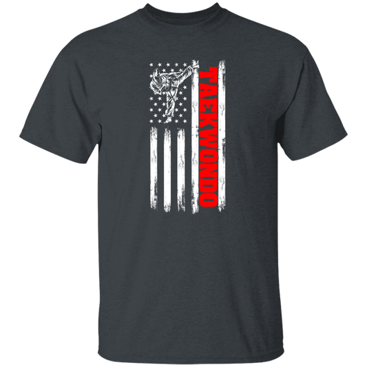 American Taekwondo, American Flag, Love Taekwondo In American, Best Sport In US Unisex T-Shirt