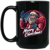 Merry Christmas Love Santa Gift Handsome Santa Black Mug