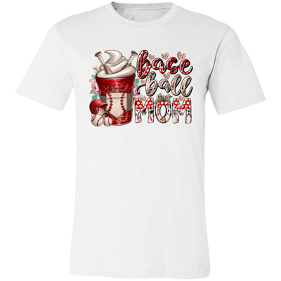 Gift For Mom, Mother's Day Gift, Best Mom Gift, Coffee Lover Gift, Best Baseball Lover Unisex Jersey T-Shirt