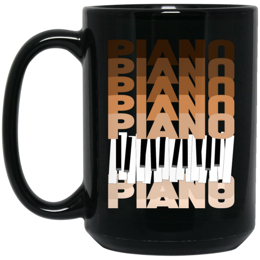 Funny Piano Are You A Pianist Gift Black Mug