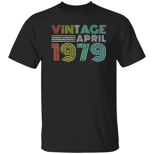 Birthday Gift Vintage April 1979 Forty Years Unisex T-Shirt