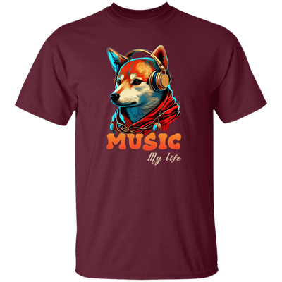 Fox Love Music, Handsome Foxe Wear A Headphone, Music Lover, Music Is My Life Unisex T-Shirt