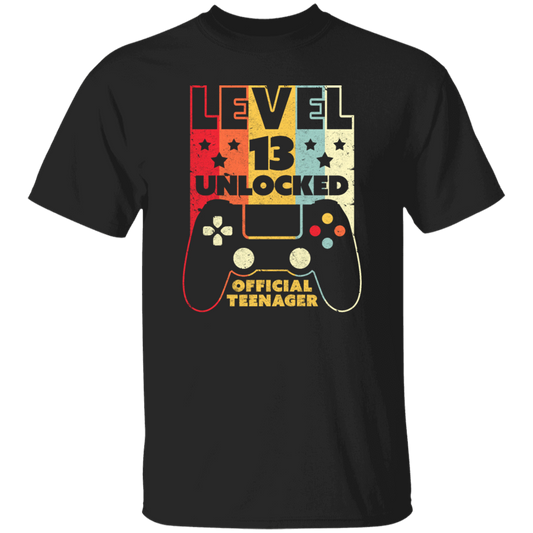 Level 13 Unlocked Official Teenager 13th, Funny Birthday Gift Unisex T-Shirt