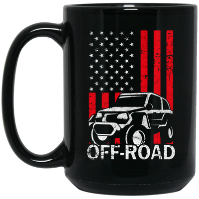 American Love Car, Love Off-road Gift, Car In American, Best Car Guy Gift Black Mug
