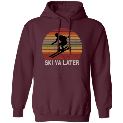 Vintage Ski ya later See you later Skiing Retro