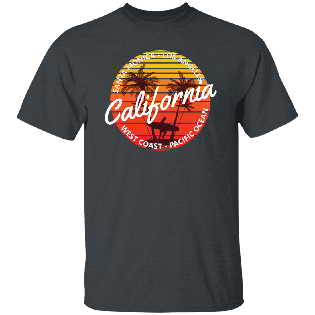 California Surfing Paradise Summer Mood With California Beach Unisex T-Shirt