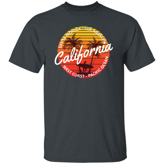 California Surfing Paradise Summer Mood With California Beach Unisex T-Shirt