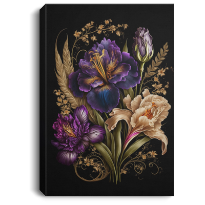 Lily Flowers, Bouquet Of The Art, Royal Lily Decor Canvas